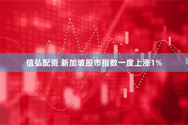 信弘配资 新加坡股市指数一度上涨1%