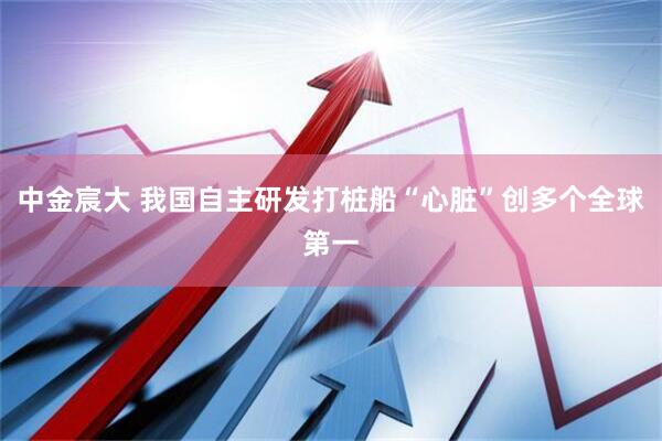 中金宸大 我国自主研发打桩船“心脏”创多个全球第一